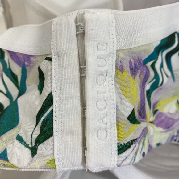 Womens Cacique Plus Smooth Balconette Bra Purple Floral 42DDD - Picture 6 of 10